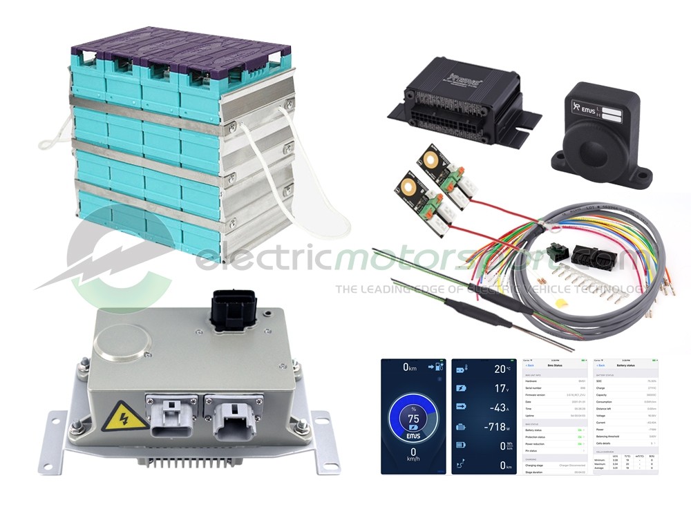 GBS 60Ah Configurable Li-Ion Battery Pack w/ EMUS G1 BMS & Charger