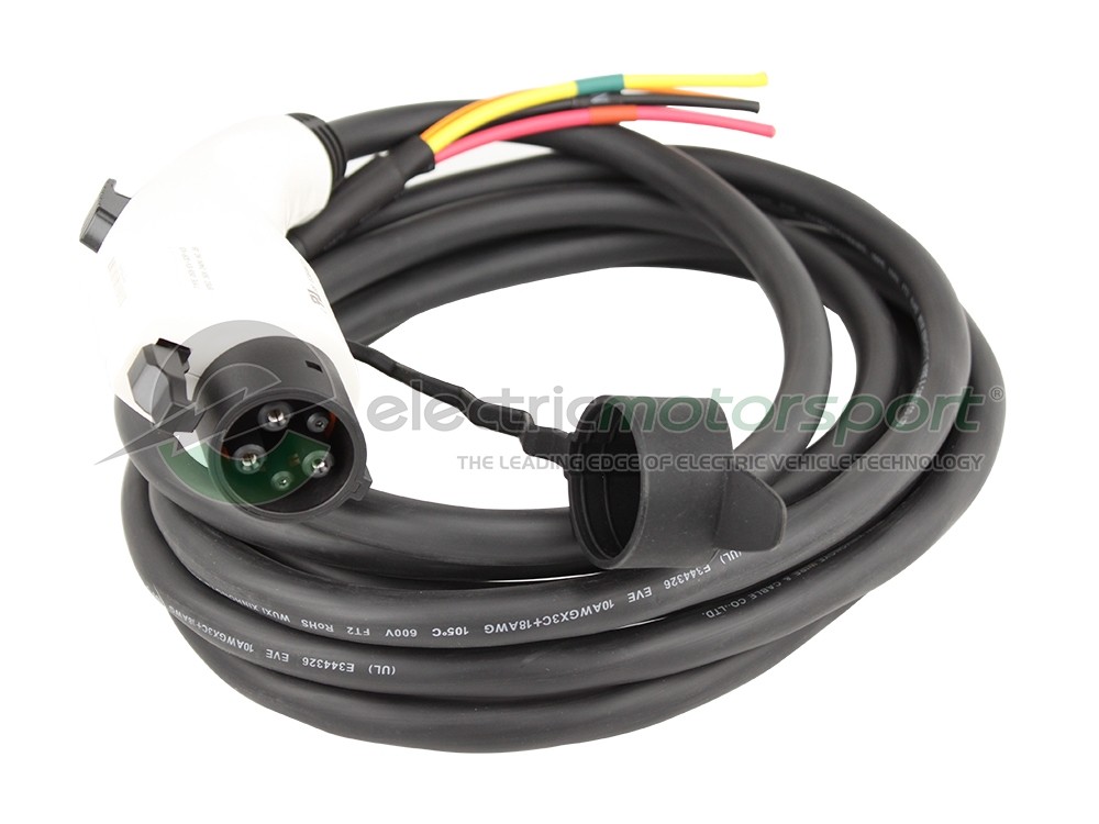 J1772 32A Plug and UL Cable 5m with Dust Cover
